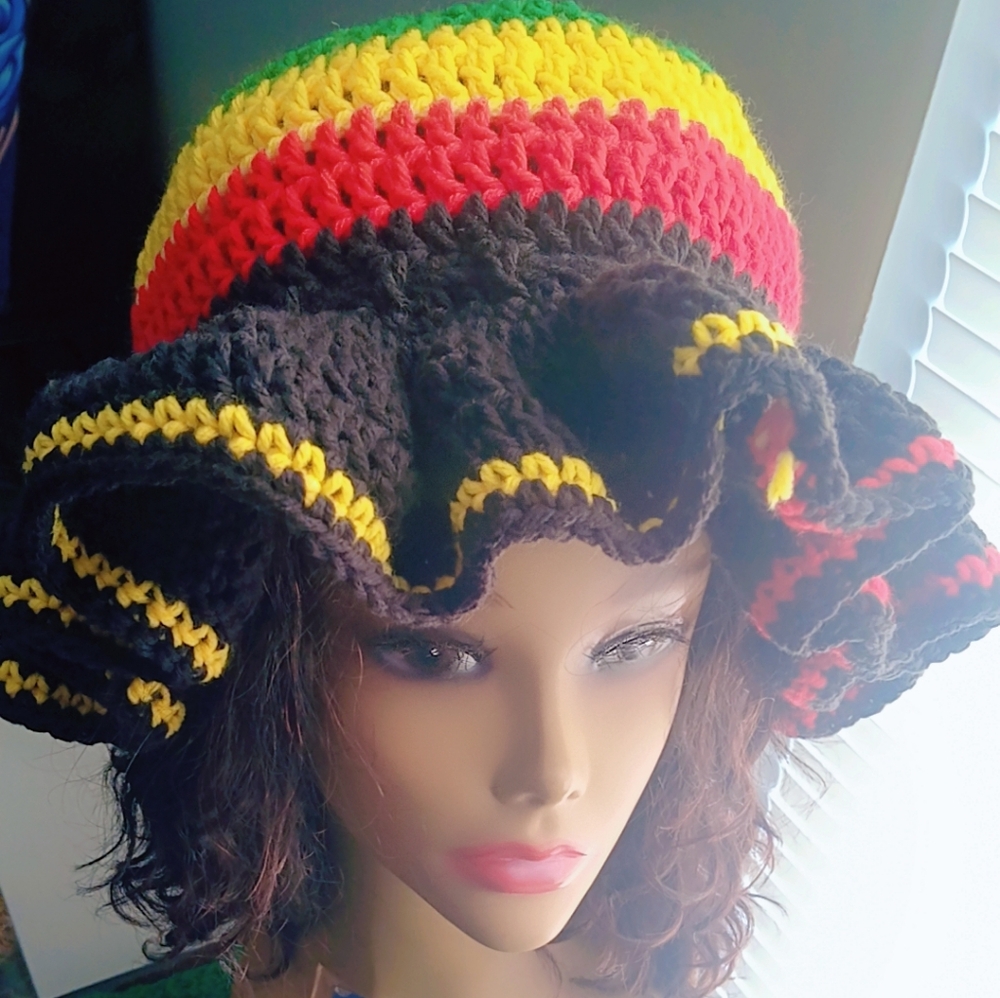 Colorful Crochet Rasta Hat